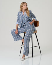 Load image into Gallery viewer, SURKANA <BR>
Sora Striped Blazer <BR>
Blue &amp; White <BR>
