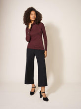 Load image into Gallery viewer, WHITE STUFF &lt;BR&gt;
Sparkle Roll Neck Jumper &lt;BR&gt;
Dark  Plum &lt;BR&gt;
