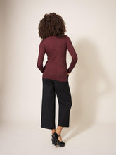 Load image into Gallery viewer, WHITE STUFF &lt;BR&gt;
Sparkle Roll Neck Jumper &lt;BR&gt;
Dark  Plum &lt;BR&gt;
