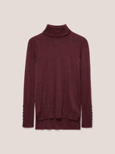 Load image into Gallery viewer, WHITE STUFF &lt;BR&gt;
Sparkle Roll Neck Jumper &lt;BR&gt;
Dark  Plum &lt;BR&gt;
