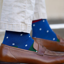 Load image into Gallery viewer, SWOLE PANDA &lt;BR&gt;
Men’s Spots &amp; Stripes Bamboo Socks &lt;BR&gt;
Multi &lt;BR&gt;
