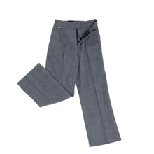 Load image into Gallery viewer, SCHOOL TROUSERS &lt;BR&gt;
Zipped and Half Elasticated School Trousers &lt;BR&gt;
Grey &amp; Navy &lt;BR&gt;
