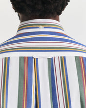 Load image into Gallery viewer, GANT &lt;BR&gt;
Regular Fit Multi Striped Classic Poplin Shirt &lt;BR&gt;
Multi &lt;BR&gt;
