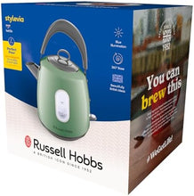 Load image into Gallery viewer, RUSSELL HOBBS <BR>
Stylevia Kettle, 1.5 Litre <BR>
Sage <BR>
