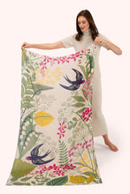 Load image into Gallery viewer, POWDER &lt;BR&gt;
Print Scarf, Swooping Swallows &lt;BR&gt;
Cream multi &lt;BR&gt;
