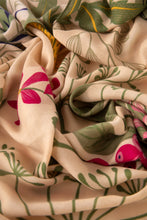 Load image into Gallery viewer, POWDER &lt;BR&gt;
Print Scarf, Swooping Swallows &lt;BR&gt;
Cream multi &lt;BR&gt;
