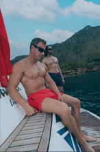 Load image into Gallery viewer, SWOLE PANDA <BR>
HydroMotion Swin Shorts <BR>
Available in Red, Navy &amp; Dragon Print <BR>

