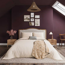 Load image into Gallery viewer, HELEMNA SPRINGFIELD &lt;BR&gt;
Ticking Stripe Duvet Cover Set &lt;BR&gt;
FGraphite/Copper &lt;BR&gt;
