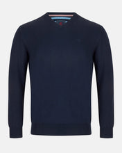 Load image into Gallery viewer, ANDRE &lt;BR&gt;
Valencia V Neck Knit &lt;BR&gt;
Merlot or Navy available &lt;BR&gt;
