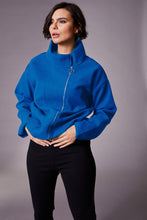 Load image into Gallery viewer, PERUZZI &lt;BR&gt;
Side Zip Jacket &lt;BR&gt;
Cobalt Blue or Black &lt;BR&gt;
