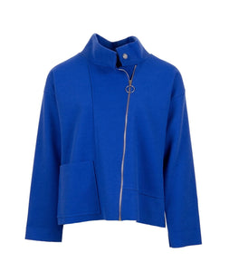 PERUZZI <BR>
Side Zip Jacket <BR>
Cobalt Blue or Black <BR>
