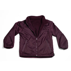 SCHOOL JACKET <BR>
Nylon Outer, Fleece interior, Reflective Piping <BR>
Royal, Wine & Navy <BR>