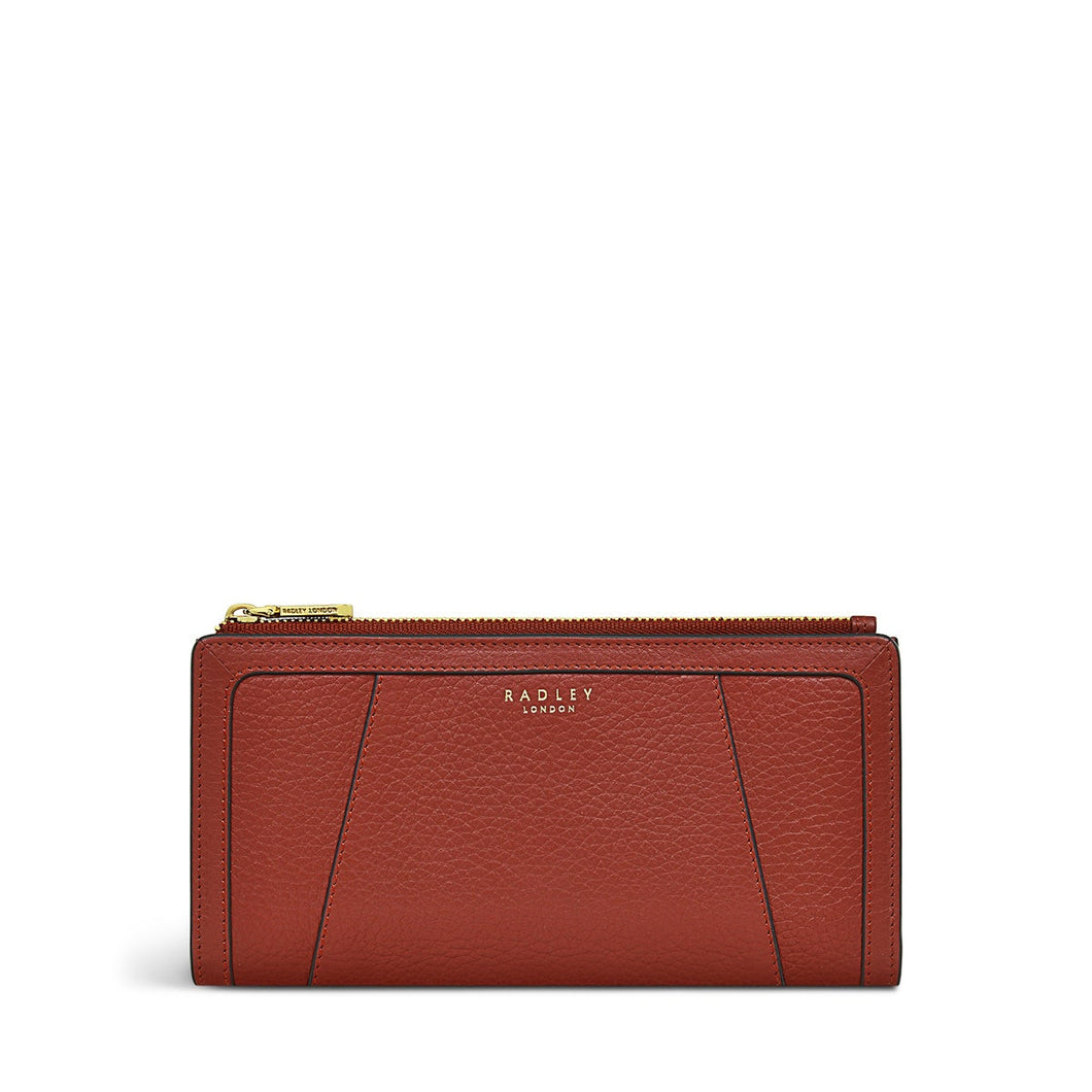 RADLEY OF LONDON <BR>
Wood Street 2.0, Large Bifold Matinee Purse <BR>
Rust <BR>