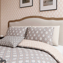 Load image into Gallery viewer, HELENA SPRINGFIELD &lt;BR&gt;
Woodland Trellis Duvet Cover Set &lt;BR&gt;
Graphite/Copper &lt;BR&gt;
