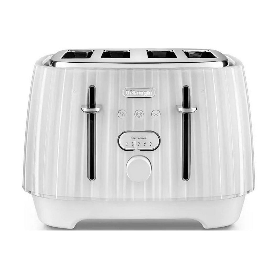 DELONGHI <BR>
Ballerina 4 Slice Toaster <BR>
White <BR>