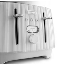 Load image into Gallery viewer, DELONGHI &lt;BR&gt;
Ballerina 4 Slice Toaster &lt;BR&gt;
White &lt;BR&gt;
