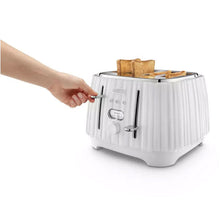 Load image into Gallery viewer, DELONGHI &lt;BR&gt;
Ballerina 4 Slice Toaster &lt;BR&gt;
White &lt;BR&gt;
