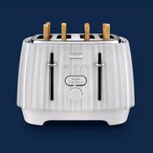 Load image into Gallery viewer, DELONGHI &lt;BR&gt;
Ballerina 4 Slice Toaster &lt;BR&gt;
White &lt;BR&gt;
