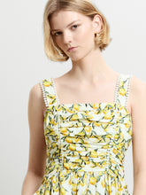 Load image into Gallery viewer, FRENCH CONNECTION <BR>
Barletta Ruched Midi Dress <BR>
Citrus <BR>
