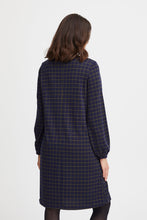 Load image into Gallery viewer, FRANSA&lt;BR&gt;
Blenda Dress&lt;BR&gt;
Navy/Green&lt;BR&gt;
