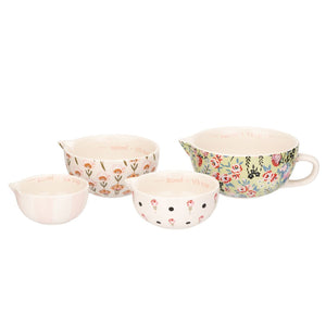 CATH KIDSTON <BR>
Set of 4, Ditsy Measuraing Cups <BR>