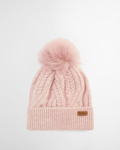 BARBOUR <BR>
Elsdon Cable-Knit Beanie <BR>
Gardenia <BR>
