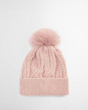 Load image into Gallery viewer, BARBOUR &lt;BR&gt;
Elsdon Cable-Knit Beanie &lt;BR&gt;
Gardenia &lt;BR&gt;
