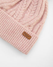 Load image into Gallery viewer, BARBOUR &lt;BR&gt;
Elsdon Cable-Knit Beanie &lt;BR&gt;
Gardenia &lt;BR&gt;
