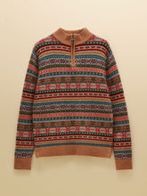 Load image into Gallery viewer, JOULES <BR>
Wool Rich Fair Isle Quarter Zip Jumper <BR>
Multi <BR>
