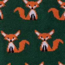 Load image into Gallery viewer, SWOLE PANDA &lt;BR&gt;
Mr. Fox Socks&lt;BR&gt;
Available in Green Colour
