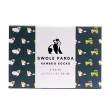 Load image into Gallery viewer, SWOLE PANDA &lt;BR&gt;
Men&#39;s 3 pack socks&lt;BR&gt;
Farm theme
