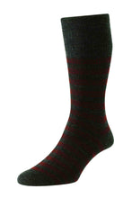 Load image into Gallery viewer, HJ SOCKS &lt;BR&gt;
Striped Wool Sock &lt;BR&gt;

