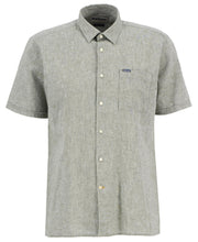 Load image into Gallery viewer, BARBOUR <BR>
Nelson Regular Short-Sleeved Shirt <BR>
Lead colour
