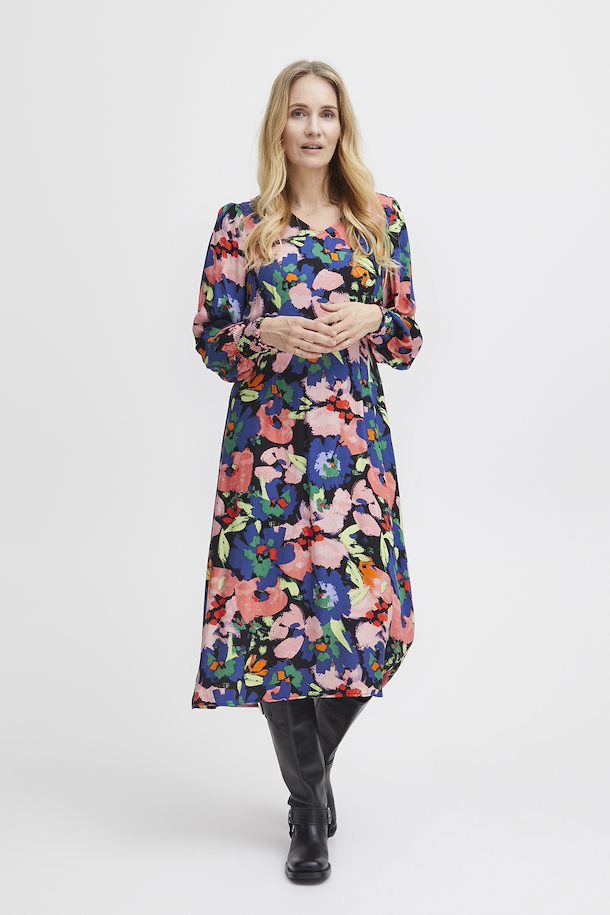 FRANSA<BR>
Mosa Dress<BR>
Red<BR>