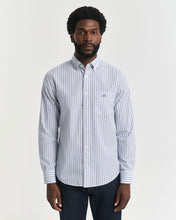 Load image into Gallery viewer, GANT<BR>
Classic Poplin Stripe Shirt<BR>
Sky blue or Red stripe <BR>
