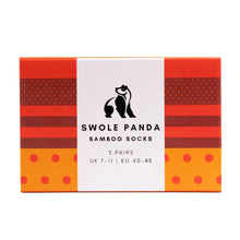 Load image into Gallery viewer, SWOLE PANDA &lt;BR&gt;
Men&#39;s 3 Pack Socks&lt;BR&gt;
Spots &amp; Stripes
