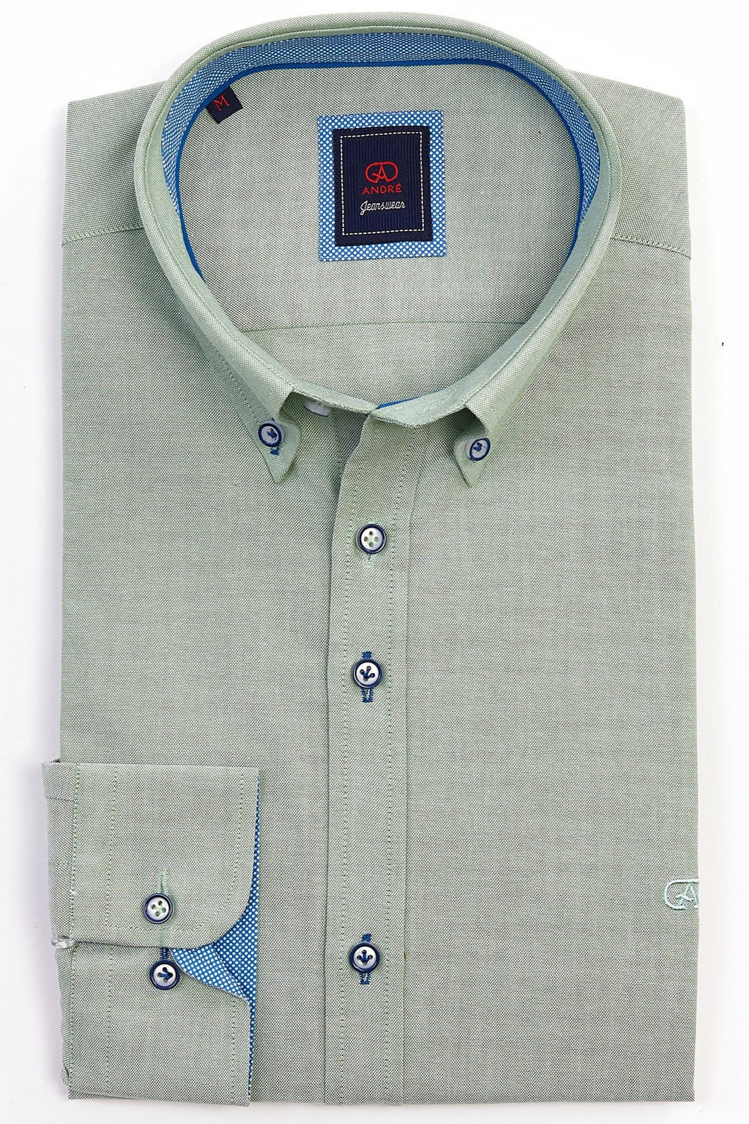 ANDRE <BR>
Olso long sleeve shirt <BR>
Sage <BR>