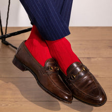 Load image into Gallery viewer, SWOLE PANDA &lt;BR&gt;
Mens bamboo sock &lt;BR&gt;
Red &lt;BR&gt;
UK 7-11&lt;BR&gt;
