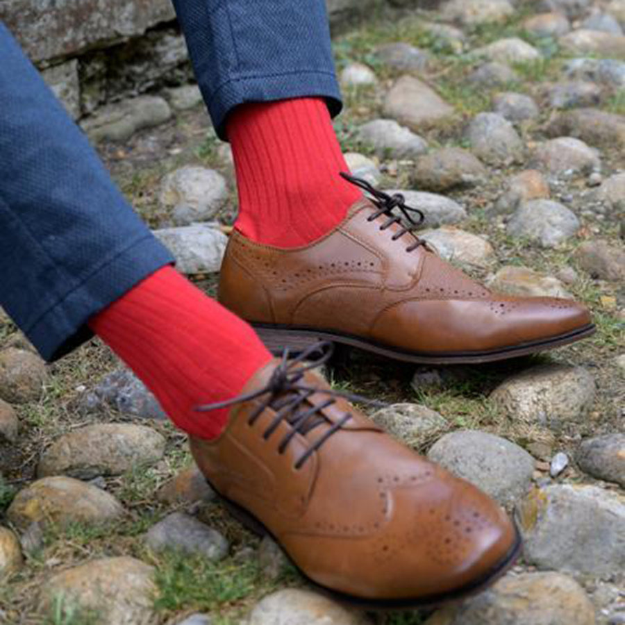 SWOLE PANDA <BR>
Mens bamboo sock <BR>
Red <BR>
UK 7-11<BR>