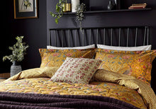 Load image into Gallery viewer, WILLIAM MORRIS &lt;BR&gt;
Seasons by May Duvet Cover &lt;BR&gt;
Saffron &lt;BR&gt;
