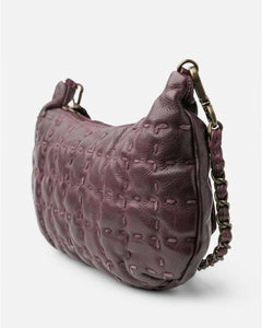 BIBA <BR>
Leather cross bag, Sharon <BR>
Burgundy <BR>