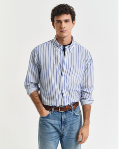 GANT<BR>
Classic Poplin Stripe Shirt<BR>
Clear sky (427) <BR>