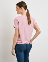Load image into Gallery viewer, GERRY WEBER &lt;BR&gt;
Top with tie Detail &lt;BR&gt;
Pink &lt;BR&gt;
