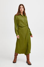 Load image into Gallery viewer, FRANSA&lt;BR&gt;
Viline Dress&lt;BR&gt;
Green&lt;BR&gt;
