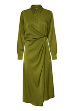 Load image into Gallery viewer, FRANSA&lt;BR&gt;
Viline Dress&lt;BR&gt;
Green&lt;BR&gt;
