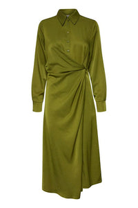 FRANSA<BR>
Viline Dress<BR>
Green<BR>