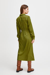 FRANSA<BR>
Viline Dress<BR>
Green<BR>