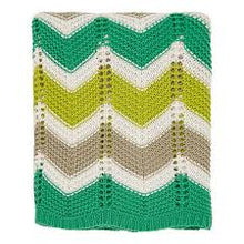 Load image into Gallery viewer, HELENA SPRINGFIELD &lt;BR&gt;
Amalfi Knitted Throw &lt;BR&gt;
Green &lt;BR&gt;
