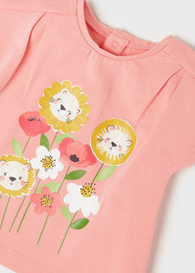 MAYORAL <BR>
Baby Girl Two pack of Bright Tops <BR>
Rose <BR>
