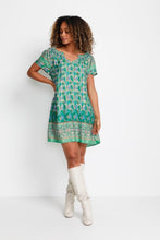 Load image into Gallery viewer, CREAM &lt;BR&gt;
Willow Dress &lt;BR&gt;
Ethnic Green &lt;BR&gt;
